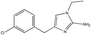 1-ethyl-4-(3-chlorobenzyl)-1H-imidazol-2-amine 结构式