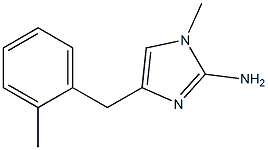 1-methyl-4-(2-methylbenzyl)-1H-imidazol-2-amine 结构式