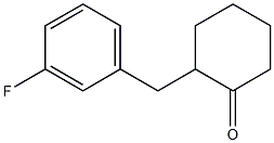 2-(3-fluorobenzyl)cyclohexanone 结构式