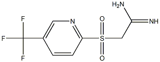 2-(5-(trifluoromethyl)pyridin-2-ylsulfonyl)acetamidine 结构式