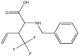 2-(benzylamino)-3-(trifluoromethyl)pent-4-enoic acid 结构式