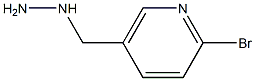 2-bromo-5-(hydrazinylmethyl)pyridine 结构式