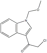 2-chloro-1-(1-(methoxymethyl)-1H-indol-3-yl)ethanone 结构式