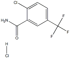 2-chloro-5-trifluoromethyl-benzamide hydrochloride 结构式