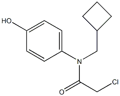 2-chloro-N-(cyclobutylmethyl)-N-(4-hydroxyphenyl)acetamide 结构式