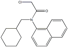 2-chloro-N-(cyclohexylmethyl)-N-(naphthalen-4-yl)acetamide 结构式