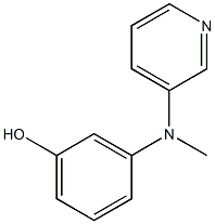 3-((pyridin-3-yl)methylamino)phenol 结构式