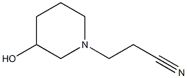 3-(3-hydroxypiperidin-1-yl)propanenitrile 结构式