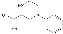 3-(N-(2-hydroxyethyl)-N-phenylamino)propanamidine 结构式