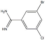 3-bromo-5-chlorobenzamidine 结构式