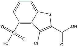 3-chloro-4-sulfobenzo[b]thiophene-2-carboxylic acid 结构式