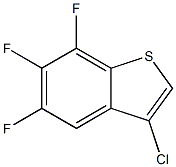 3-chloro-5,6,7-trifluorobenzo[b]thiophene 结构式