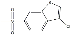 3-chloro-6-(methylsulfonyl)benzo[b]thiophene 结构式