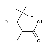 4,4,4-trifluoro-3-hydroxy-2-methylbutanoic acid 结构式