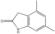 4,6-dimethylindolin-2-one 结构式