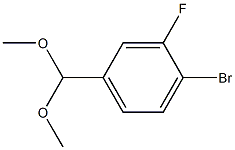 4-BROMO-3-FLUOROBENZALDEHYDE DIMETHYL ACETAL 结构式