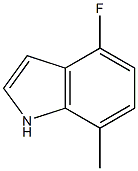 4-fluoro-7-methyl-1H-indole 结构式