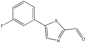 5-(3-fluorophenyl)thiazole-2-carbaldehyde 结构式