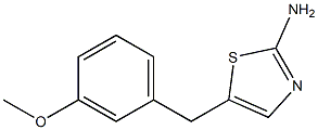 5-(3-METHOXY-BENZYL)-THIAZOL-2-YLAMINE 结构式