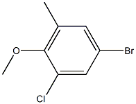 5-bromo-1-chloro-2-methoxy-3-methylbenzene 结构式