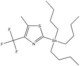 5-methyl-2-(tributylstannyl)-4-(trifluoromethyl)thiazole 结构式
