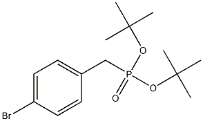 di-tert-butyl 4-bromobenzylphosphonate 结构式