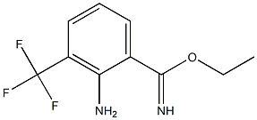 ethyl 2-amino-3-(trifluoromethyl)benzoimidate 结构式