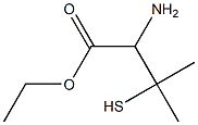 ethyl 2-amino-3-mercapto-3-methylbutanoate 结构式