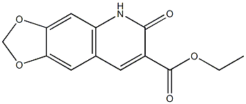 ethyl 5,6-dihydro-6-oxo-[1,3]dioxolo[4,5-g]quinoline-7-carboxylate 结构式