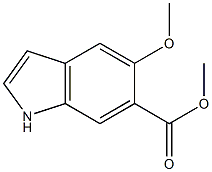 methyl 5-methoxy-1H-indole-6-carboxylate 结构式