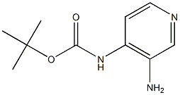 tert-butyl 3-aminopyridin-4-ylcarbamate 结构式