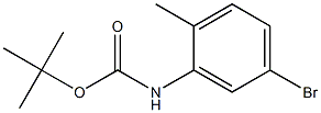 tert-butyl 5-bromo-2-methylphenylcarbamate 结构式