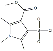 Methyl 4-(chlorosulphonyl)-1,2,5-trimethyl-1H-pyrrole-3-carboxylate 结构式