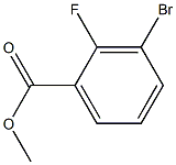 Methyl 3-bromo-2-fluorobenzoate 结构式