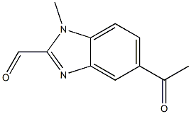 5-Acetyl-1-methyl-1H-benzimidazole-2-carboxaldehyde 结构式