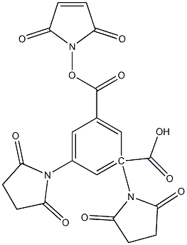 Maleimido-3,5-disuccinimidyl isophthalate 结构式