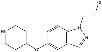 1-Methyl-5-(Piperidin-4-Yloxy)-1H-Indazole Hydrochloride 结构式