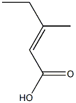 3-甲基-2-戊烯酸 结构式
