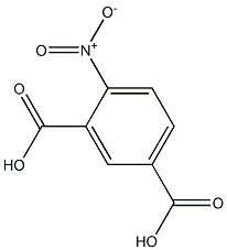 4-硝基-1,3-苯二甲酸 结构式