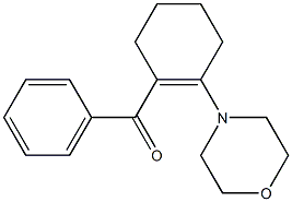 N-(2-Benzoylcyclohexen-1-yl)morpholine 结构式