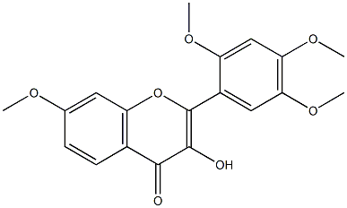 3-羟基-7,2',4',5'-四甲氧基黄酮 结构式