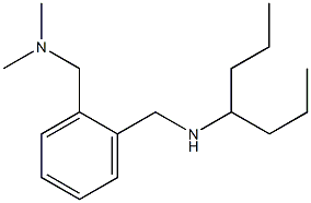 ({2-[(heptan-4-ylamino)methyl]phenyl}methyl)dimethylamine 结构式