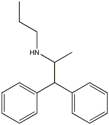 (1,1-diphenylpropan-2-yl)(propyl)amine 结构式