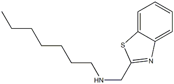 (1,3-benzothiazol-2-ylmethyl)(heptyl)amine 结构式