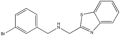 (1,3-benzothiazol-2-ylmethyl)[(3-bromophenyl)methyl]amine 结构式