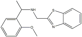 (1,3-benzothiazol-2-ylmethyl)[1-(2-methoxyphenyl)ethyl]amine 结构式