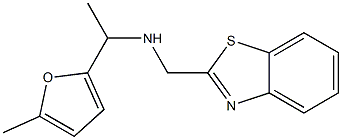 (1,3-benzothiazol-2-ylmethyl)[1-(5-methylfuran-2-yl)ethyl]amine 结构式