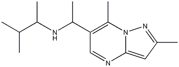 (1-{2,7-dimethylpyrazolo[1,5-a]pyrimidin-6-yl}ethyl)(3-methylbutan-2-yl)amine 结构式