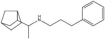 (1-{bicyclo[2.2.1]heptan-2-yl}ethyl)(3-phenylpropyl)amine 结构式