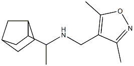 (1-{bicyclo[2.2.1]heptan-2-yl}ethyl)[(3,5-dimethyl-1,2-oxazol-4-yl)methyl]amine 结构式